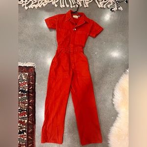 Big Bud Press SHORT SLEEVE JUMPSUIT - PAPRIKA XXS